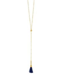 Gorjana Baja Lariat Necklace blue at Shopbop